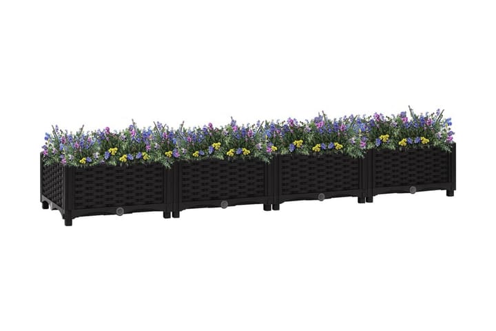 Upphöjd odlingslåda 160x40x23 cm polypropen - Blomlåda - Övriga trädgårdstillbehör