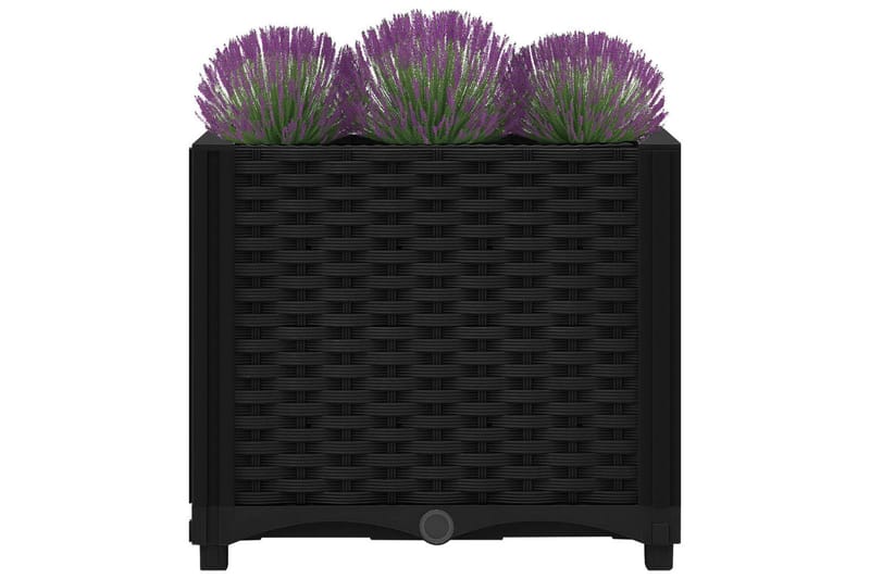 Upphöjd odlingslåda 40x40x38 cm polypropen - Svart - Utemöbler - Övrigt utemöbler - Tillbehör - Övriga trädgårdstillbehör