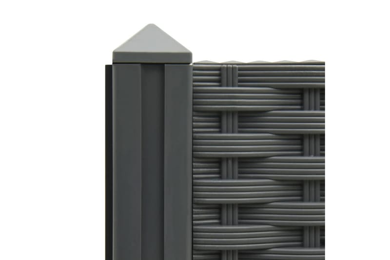 Upphöjd odlingslåda 80x80x38 cm polypropen - Grå - Utemöbler - Övrigt utemöbler - Tillbehör - Övriga trädgårdstillbehör