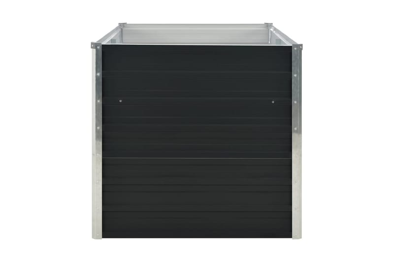 Upphöjd odlingslåda antracit 160x80x77 cm galvaniserat stål - Grå - Utemöbler - Övrigt utemöbler - Tillbehör - Övriga trädgårdstillbehör