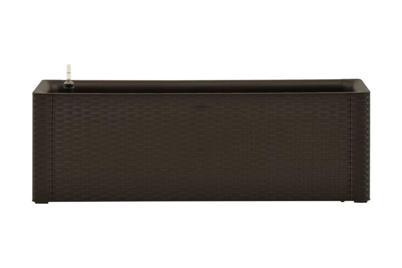 Upphöjd odlingslåda med självbevattning mocka 100x43x33 cm - Grå - Utemöbler - Övrigt utemöbler - Tillbehör - Övriga trädgårdstillbehör