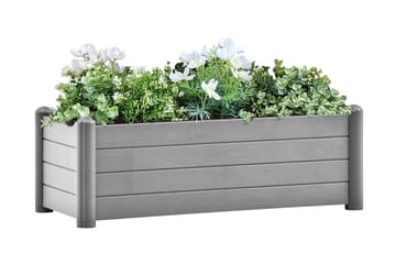 Upphöjd odlingslåda PP stengrå 100x43x35 cm