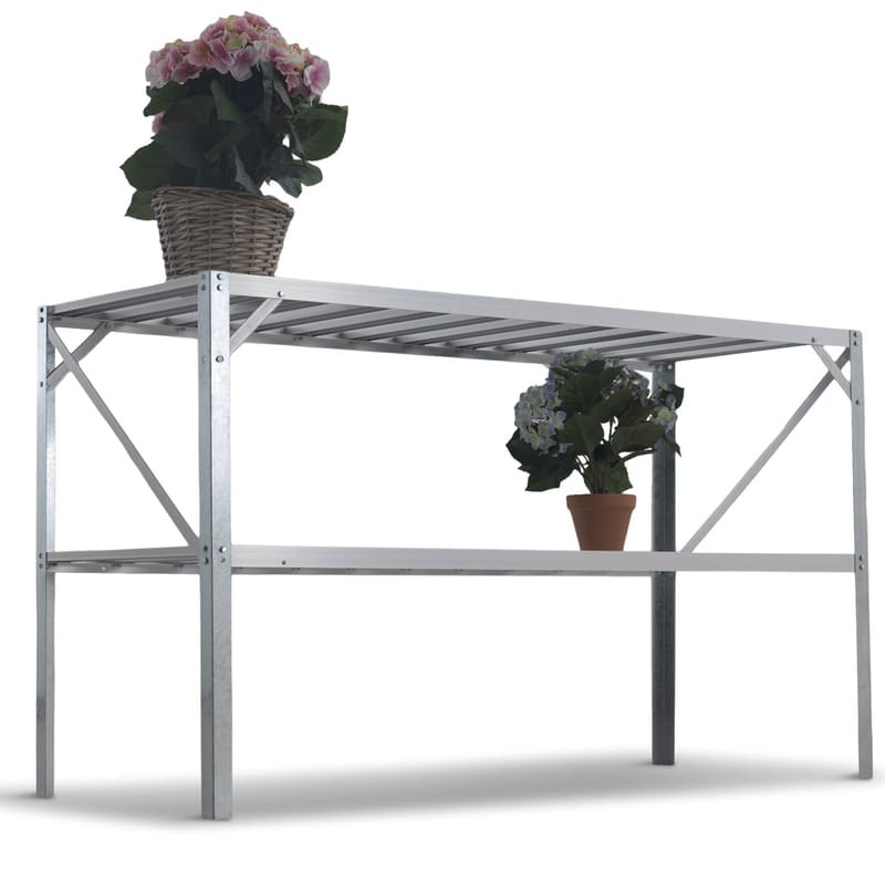Växthusbord 126x50x75 cm - Utemöbler - Övrigt utemöbler - Tillbehör - Övriga trädgårdstillbehör