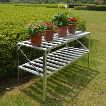 Växthusbord 126x50x75 cm - Inredning & dekor - Trädgårdsdekoration - Utomhuskrukor - Planteringsbord