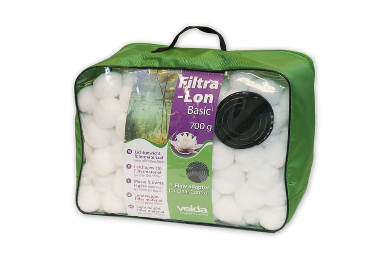 Velda Dammfiltermaterial Filtra-Lon Basic 700 g vit - Filter för dammar - Övriga trädgårdstillbehör