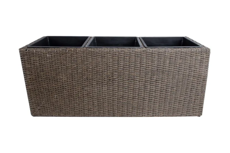Wicker Odlingslåda 110x39xH45 cm Mörkbrun - Utemöbler - Övrigt utemöbler - Tillbehör - Övriga trädgårdstillbehör