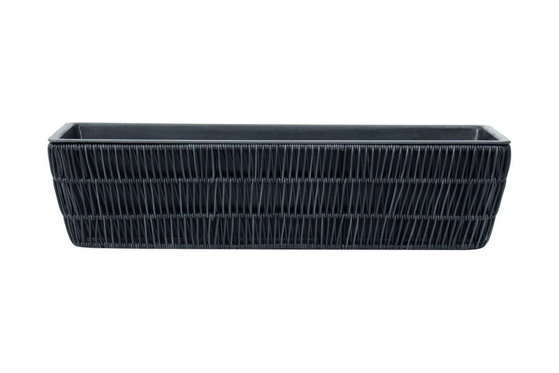 WICKER Odlingslåda 60x19xH15 cm Svart - Utemöbler - Övrigt utemöbler - Tillbehör - Övriga trädgårdstillbehör