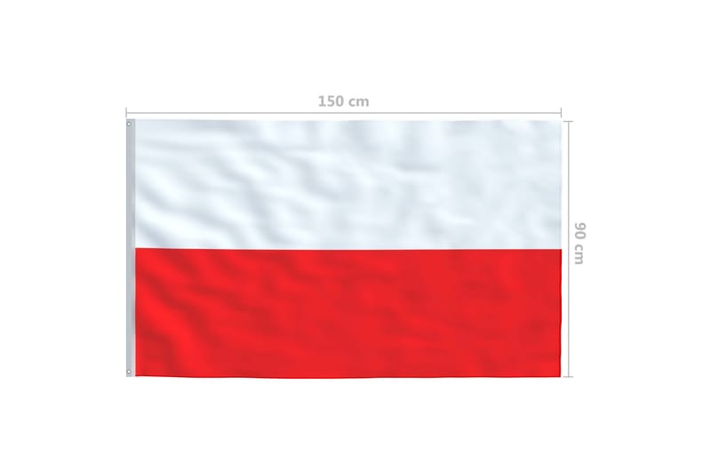 Polens flagga 90x150 cm - Övriga trädgårdstillbehör