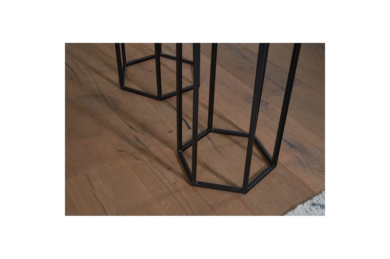 Satsbord Wohnling Set om 3 massiva träblombord Industriell - Utemöbler - Övrigt utemöbler - Tillbehör - Hylla utomhus