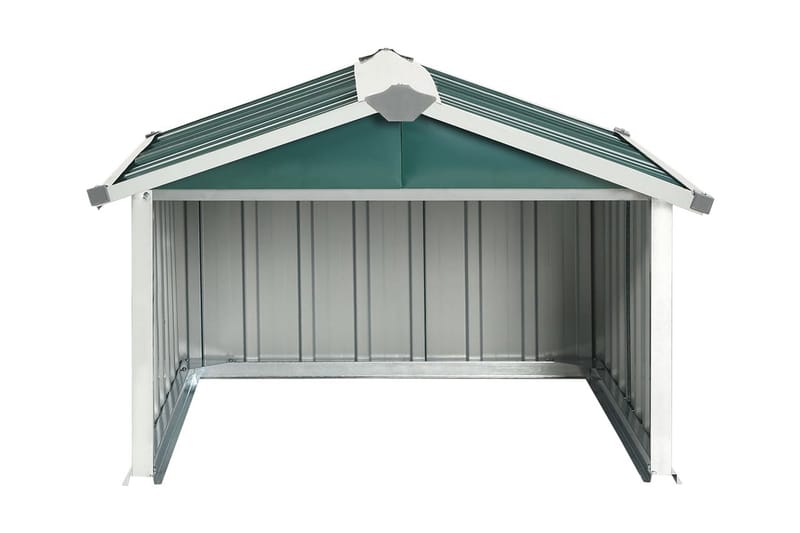 Skjul för robotgräsklippare 92x97x63 cm galvaniserat stål gr - Grön - Utemöbler - Övrigt utemöbler - Tillbehör - Övriga trädgårdstillbehör