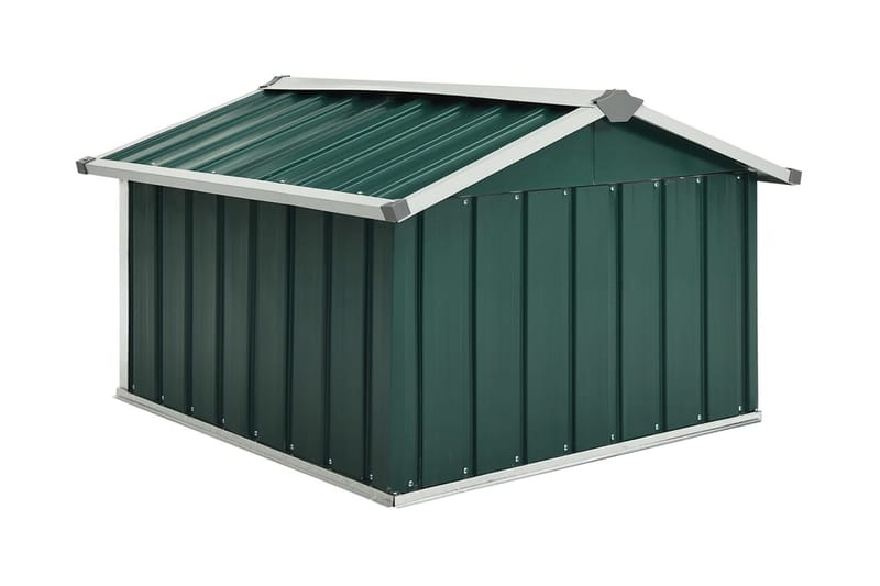 Skjul för robotgräsklippare 92x97x63 cm galvaniserat stål gr - Grön - Utemöbler - Övrigt utemöbler - Tillbehör - Övriga trädgårdstillbehör