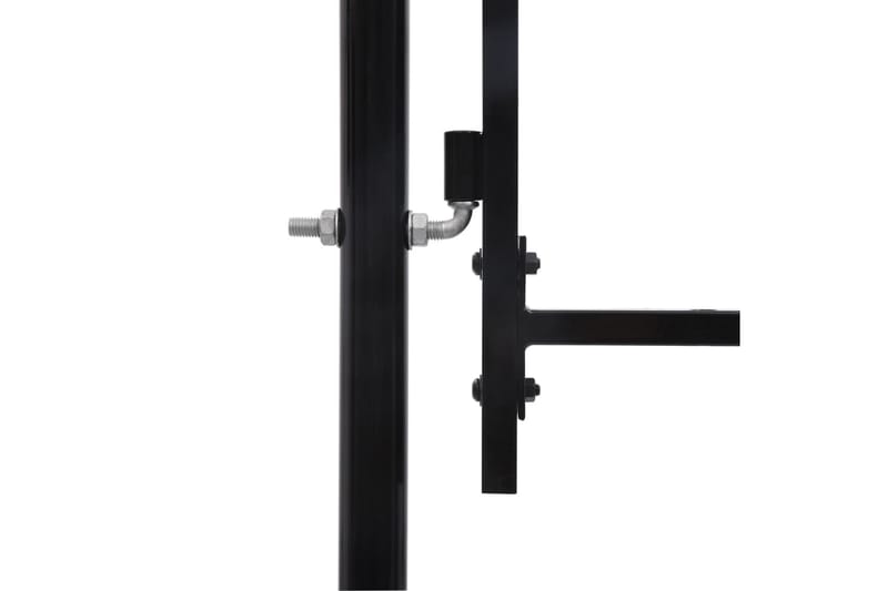 Dubbelgrind med spjut-toppar 300x150 cm - Svart - Utemöbler - Övrigt utemöbler - Tillbehör - Staket & grindar