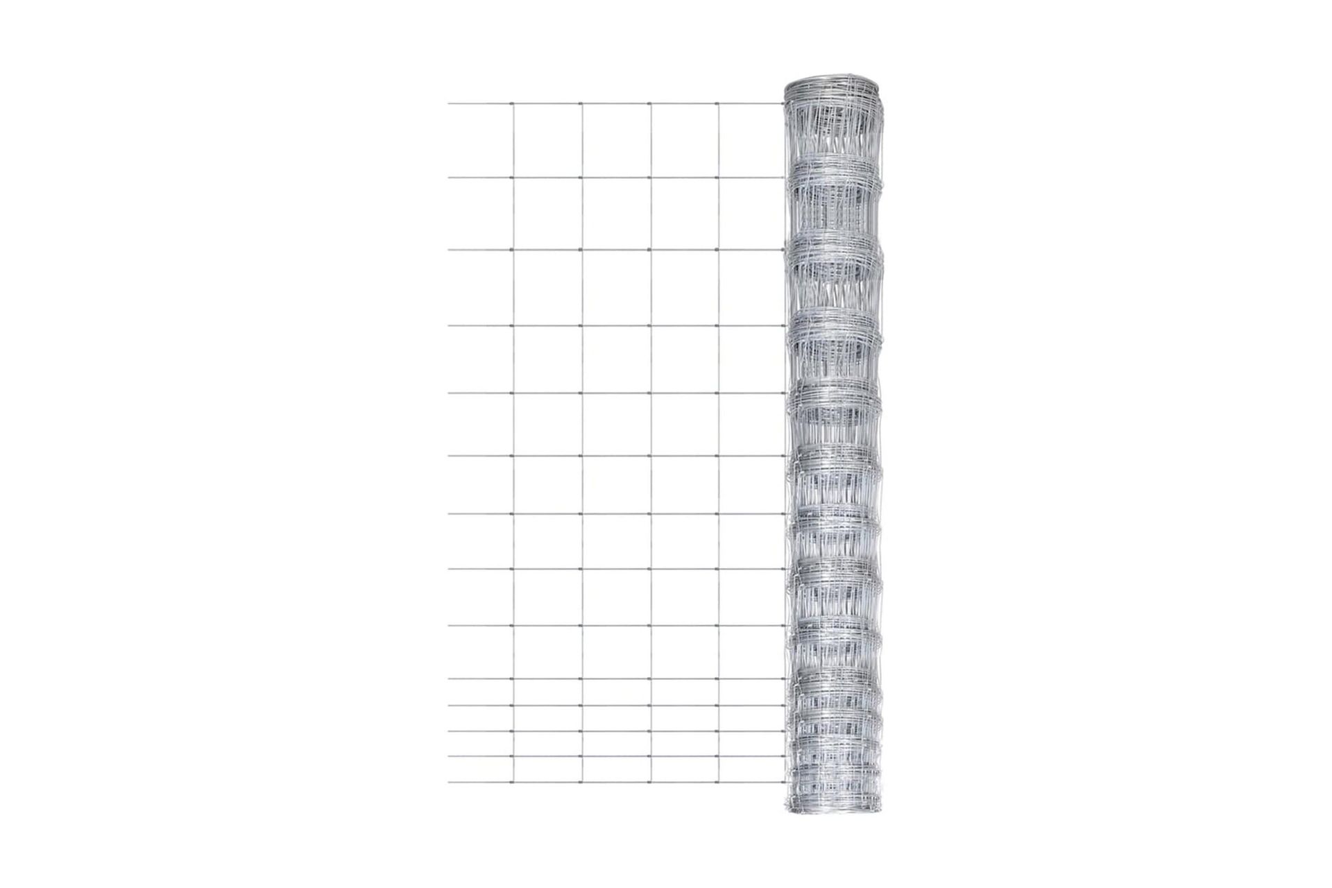 Fårstängsel galvaniserat stål 50 m 150 cm silver - Silver - Utemöbler - Övrigt utemöbler - Tillbehör - Staket & grindar
