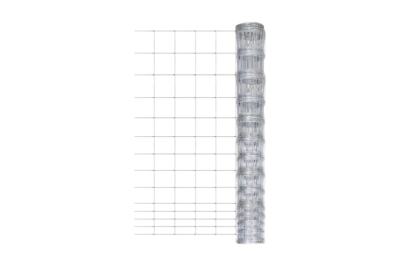 Fårstängsel galvaniserat stål 50 m 150 cm silver - Silver - Utemöbler - Övrigt utemöbler - Tillbehör - Staket & grindar