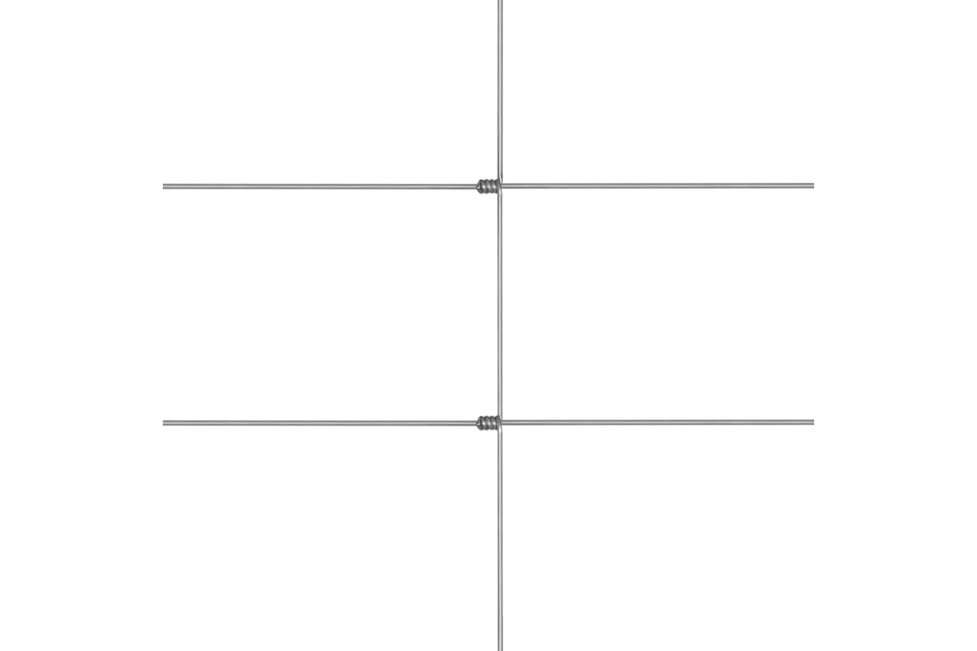 Fårstängsel galvaniserat stål 50 m 150 cm silver - Silver - Utemöbler - Övrigt utemöbler - Tillbehör - Staket & grindar