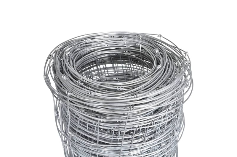 Fårstängsel galvaniserat stål 50 m 150 cm silver - Silver - Utemöbler - Övrigt utemöbler - Tillbehör - Staket & grindar