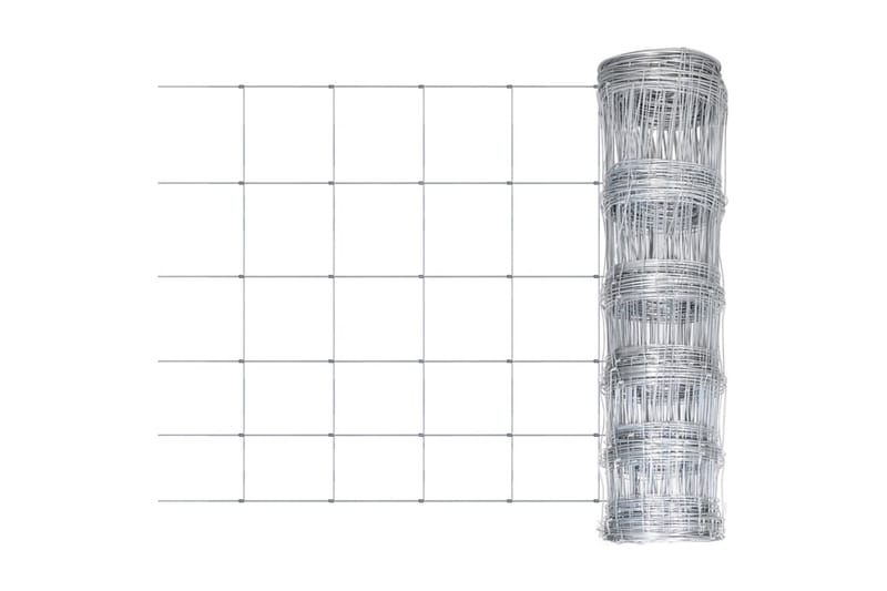 Fårstängsel galvaniserat stål silver 50x0,8 m - Silver - Utemöbler - Övrigt utemöbler - Tillbehör - Staket & grindar