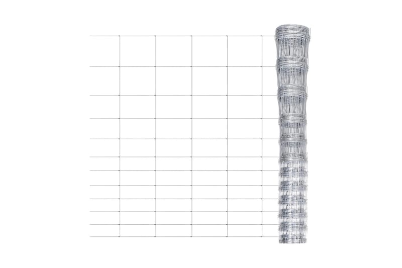Fårstängsel galvaniserat stål silver 50x1,6 m - Silver - Utemöbler - Övrigt utemöbler - Tillbehör - Staket & grindar