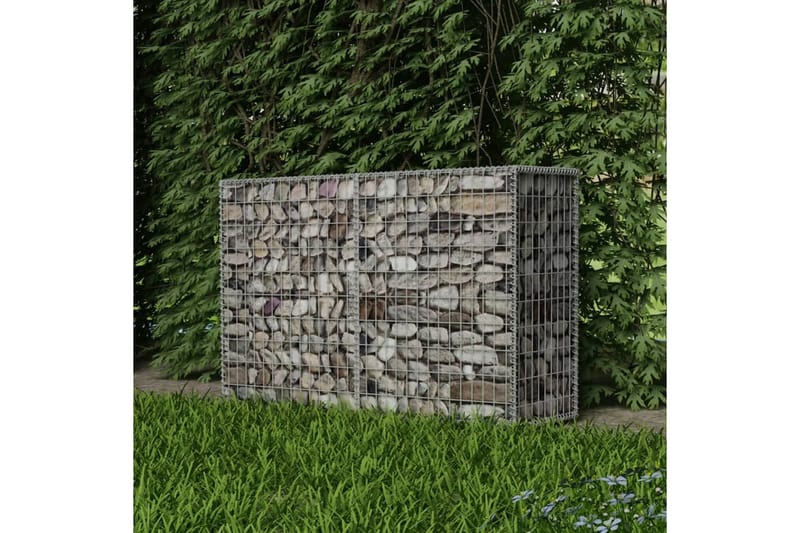 Gabionkorg galvaniserat stål 150x50x100 cm - Silver - Utemöbler - Övrigt utemöbler - Tillbehör - Staket & grindar