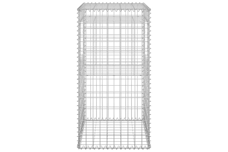 Gabionkorg stolpform 50x50x100 cm järn - Silver - Utemöbler - Övrigt utemöbler - Tillbehör - Staket & grindar