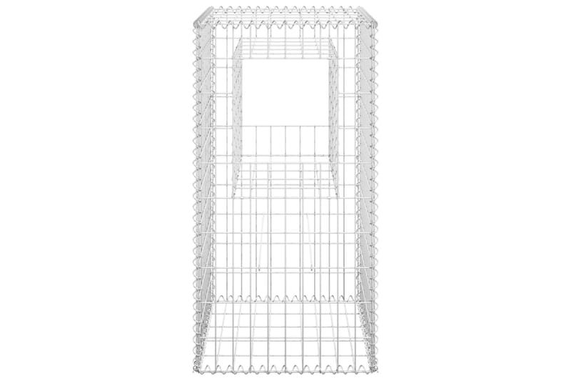 Gabionkorg stolpform 50x50x100 cm järn - Silver - Utemöbler - Övrigt utemöbler - Tillbehör - Staket & grindar