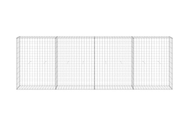 Gabionmur galvaniserat stål 300x30x100 cm - Silver - Utemöbler - Övrigt utemöbler - Tillbehör - Staket & grindar