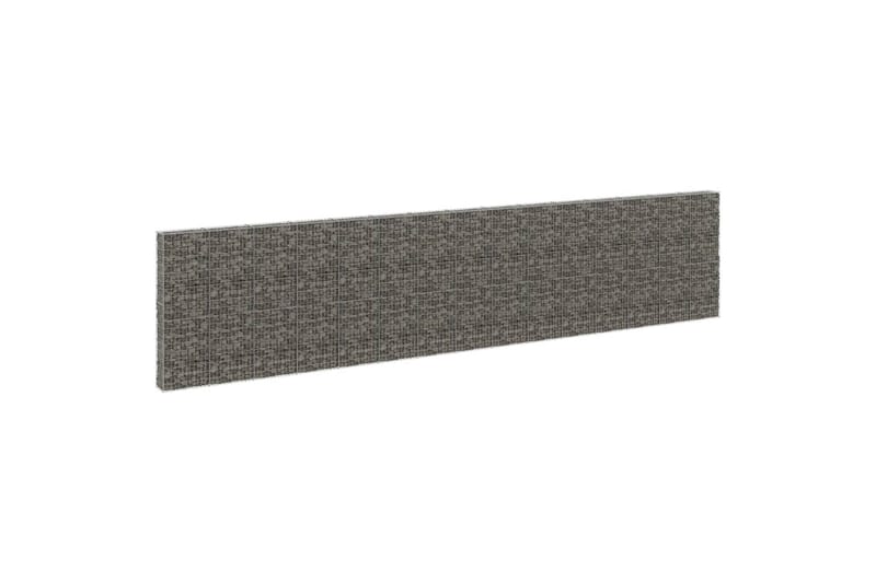 Gabionmur galvaniserat stål 900x30x200 cm - Silver - Utemöbler - Övrigt utemöbler - Tillbehör - Staket & grindar