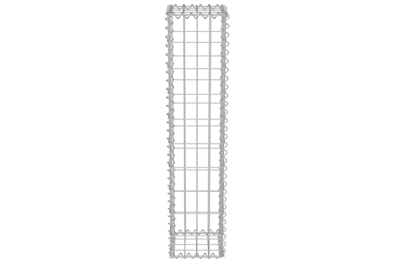 Gabionmur i galvaniserat stål 20x20x100 cm - Silver - Utemöbler - Övrigt utemöbler - Tillbehör - Staket & grindar
