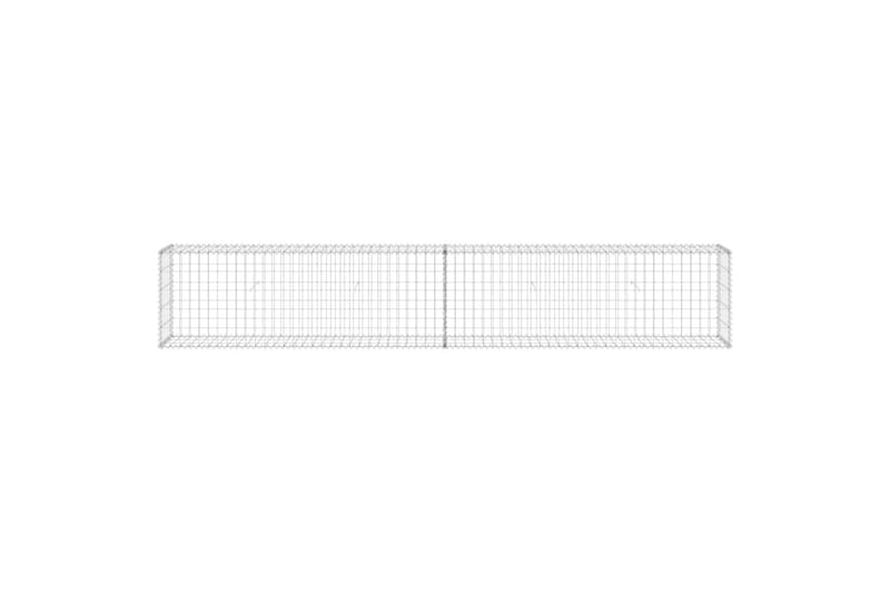 Gabionmur i galvaniserat stål 300x30x50 cm - Silver - Utemöbler - Övrigt utemöbler - Tillbehör - Staket & grindar