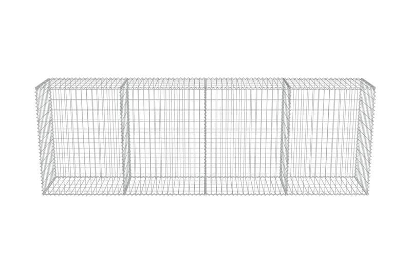Gabionmur i galvaniserat stål 300x50x100 cm - Silver - Utemöbler - Övrigt utemöbler - Tillbehör - Staket & grindar