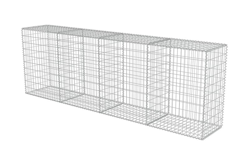 Gabionmur i galvaniserat stål 300x50x100 cm - Silver - Utemöbler - Övrigt utemöbler - Tillbehör - Staket & grindar