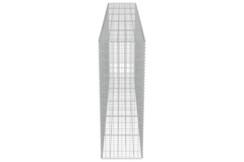 Gabionmur i galvaniserat stål 300x50x150 cm - Silver - Utemöbler - Övrigt utemöbler - Tillbehör - Staket & grindar