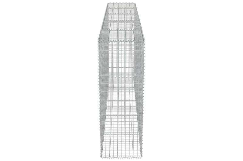 Gabionmur i galvaniserat stål 300x50x150 cm - Silver - Staket & grindar