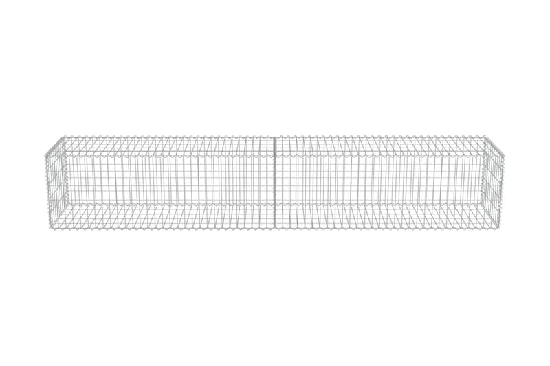 Gabionmur i galvaniserat stål 300x50x50 cm - Silver - Utemöbler - Övrigt utemöbler - Tillbehör - Staket & grindar