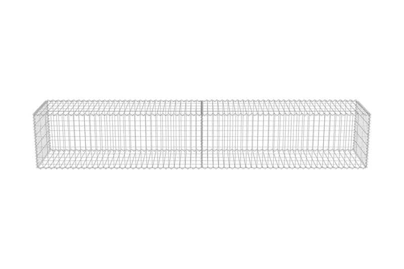 Gabionmur i galvaniserat stål 300x50x50 cm - Silver - Staket & grindar