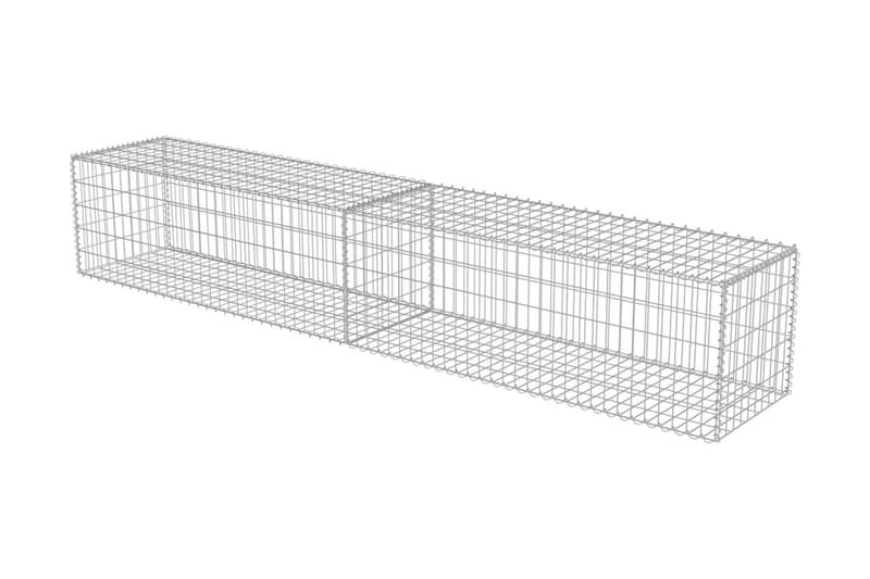 Gabionmur i galvaniserat stål 300x50x50 cm - Silver - Staket & grindar