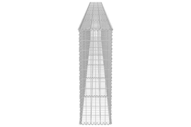Gabionmur i galvaniserat stål 600x30x100 cm - Silver - Utemöbler - Övrigt utemöbler - Tillbehör - Staket & grindar