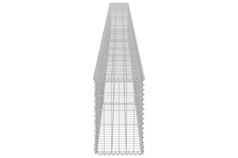 Gabionmur i galvaniserat stål 600x30x50 cm - Silver - Utemöbler - Övrigt utemöbler - Tillbehör - Staket & grindar