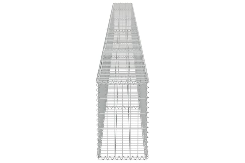 Gabionmur i galvaniserat stål 600x30x50 cm - Silver - Staket & grindar