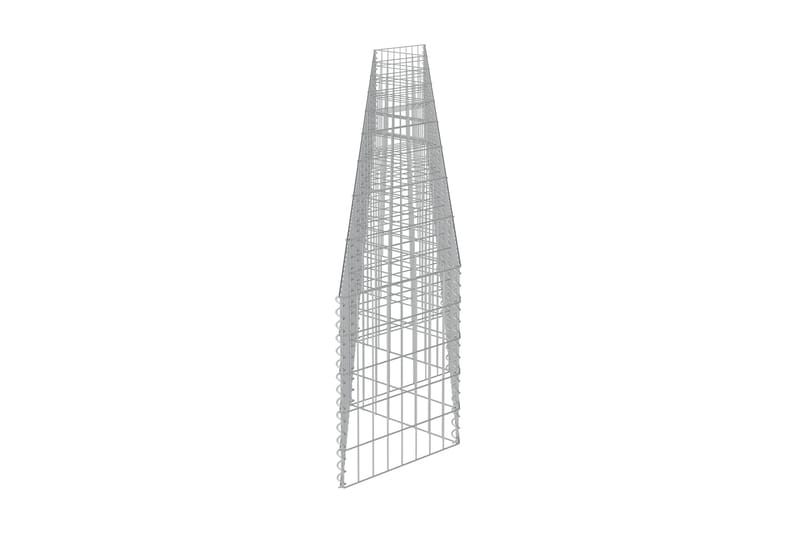 Gabionmur i galvaniserat stål 630x30x50 cm - Silver - Utemöbler - Övrigt utemöbler - Tillbehör - Staket & grindar