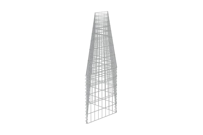 Gabionmur i galvaniserat stål 630x30x50 cm - Silver - Staket & grindar