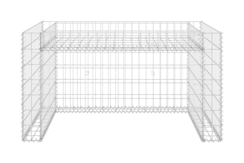 Garage för gräsklippare och blombädd 110x80x60 cm ståltråd - Silver - Utemöbler - Övrigt utemöbler - Tillbehör - Staket & grindar