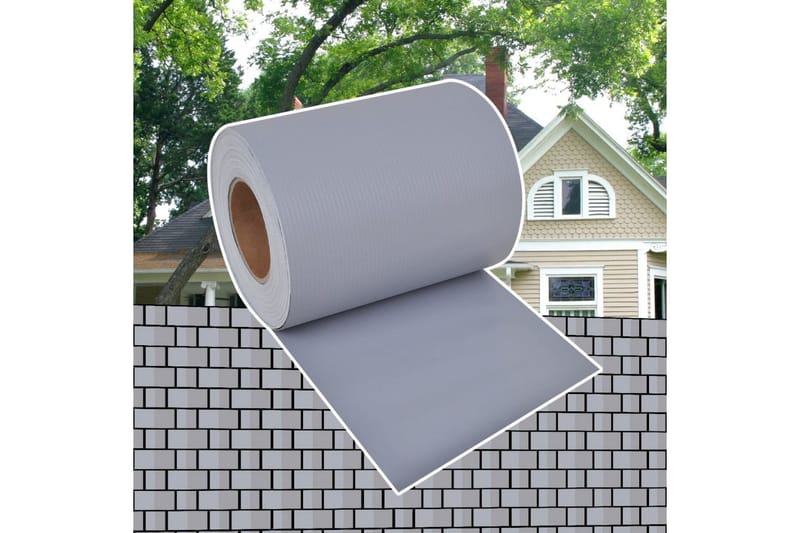 Insynsskydd för trädgården PVC 70x0,19 m ljusgrå - Grå - Utemöbler - Övrigt utemöbler - Tillbehör - Staket & grindar