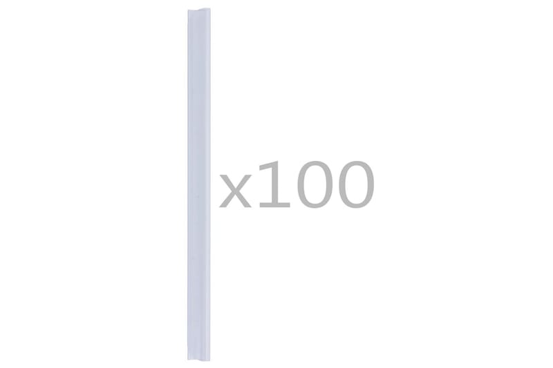 Klämmor för insynsskydd 100 st PVC genomskinlig - Transparent - Utemöbler - Övrigt utemöbler - Tillbehör - Staket & grindar
