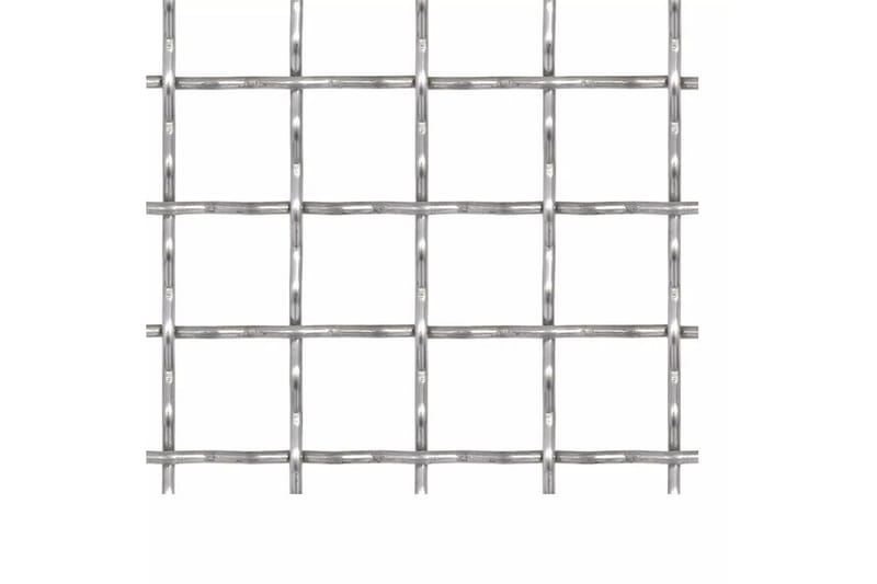 Nätpanel rostfritt stål 50x50 cm 21x21x2,5 mm - Silver - Utemöbler - Utomhusförvaring - Trädgårdstält & förvaringstält