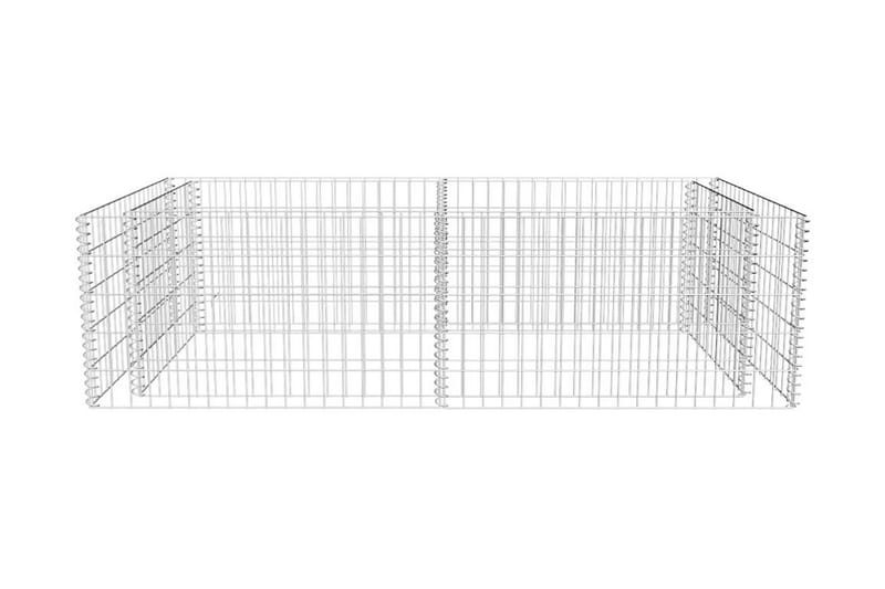 Planteringsgabion galvaniserat stål 180x90x50 cm - Silver - Utemöbler - Övrigt utemöbler - Tillbehör - Staket & grindar