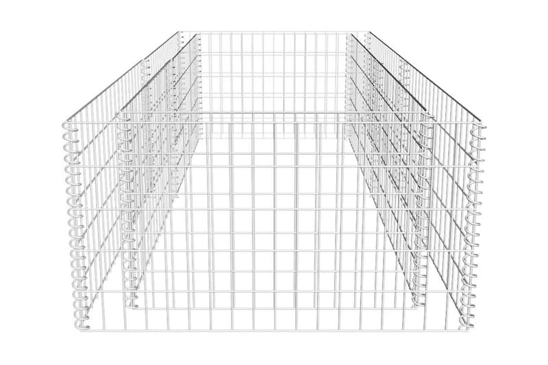 Planteringsgabion galvaniserat stål 180x90x50 cm - Silver - Utemöbler - Övrigt utemöbler - Tillbehör - Staket & grindar