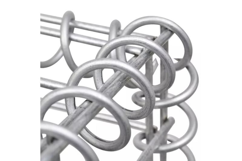 Planteringsgabion galvaniserat stål 180x90x50 cm - Silver - Utemöbler - Övrigt utemöbler - Tillbehör - Staket & grindar