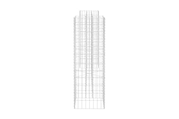 Planteringsgabion H-formad stål 260x40x120 cm - Silver - Utemöbler - Övrigt utemöbler - Tillbehör - Staket & grindar