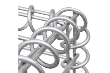 Planteringsgabion H-formad stål 260x40x120 cm - Silver - Utemöbler - Övrigt utemöbler - Tillbehör - Staket & grindar